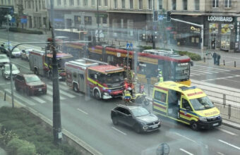 electric scooter rider struck by tram in central warsaw after running red light 24018