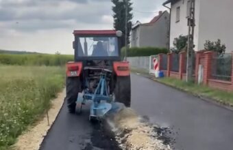 farmer arrested after plowing up freshly paved asphalt in gliwice ombudsman steps in 20318