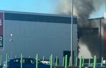 Fire at Auto Parts Warehouse Near Warsaw Reaches Roof fire at auto parts warehouse near warsaw reaches roof 20893