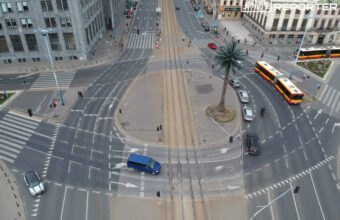 man stops government car in central warsaw and walks across vehicle carrying deputy minister 23493