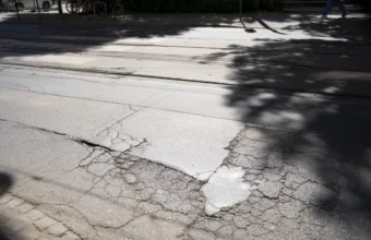 potholes cracks and zero greenery the dismal state of a major street 21685