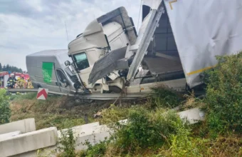 truck and minivan collide in azany two injured and road blocked 21402